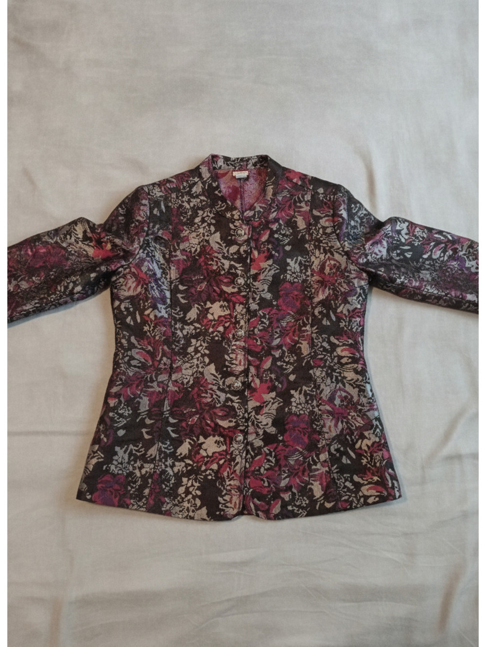 Tudor Court Women's XX Floral Patterned Button-Up Blazer Jacket